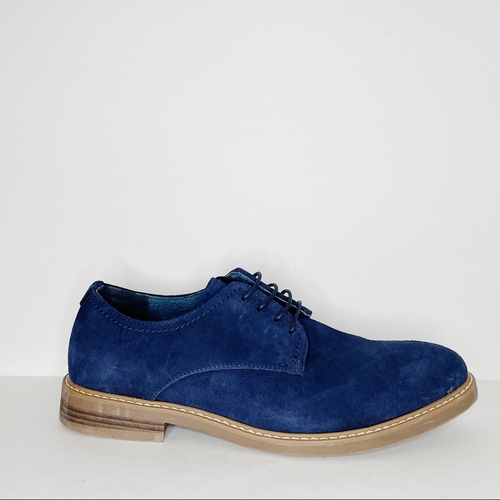 Bruno Marc Blue Suade Dress Shoes (Size 11)